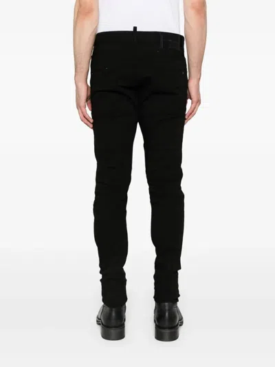 Dsquared2 Trousers Featuring Belt Loops And Five Pockets In Black
