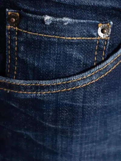 Dsquared2 Indigo Blue Jeans With Five Pocket Design In Blue