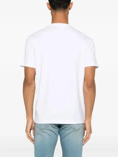 Dsquared2 White T-shirt With Chest Logo Application In Cotton Man In White