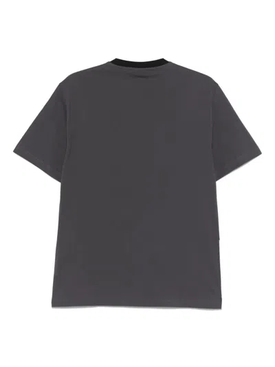 Ea7 Colour-block T-shirt In Black