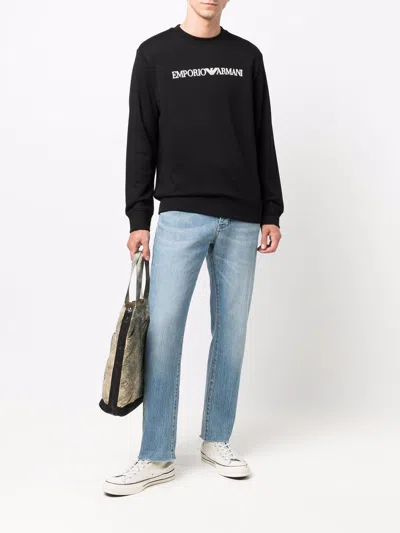 Emporio Armani Logo-print Crew-neck Sweatshirt