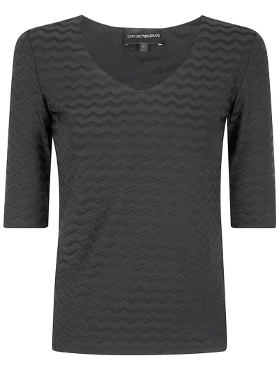 Emporio Armani Sweater Long Sleevs In Black