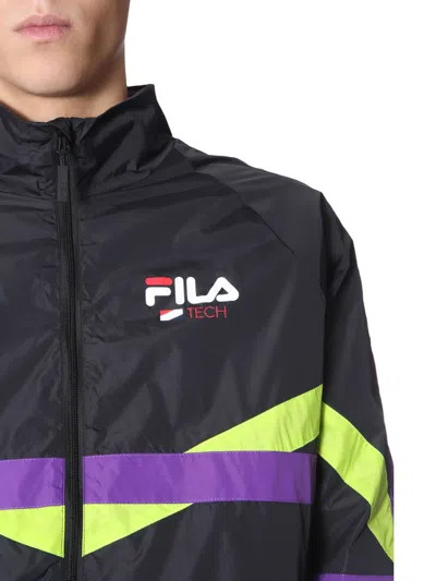 Fila Track Sweatshirt With Zip In Black