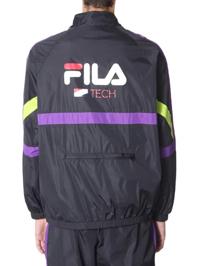 Fila Track Sweatshirt With Zip In Black