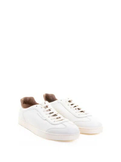 Fratelli Rossetti White Leather Sneaker In White