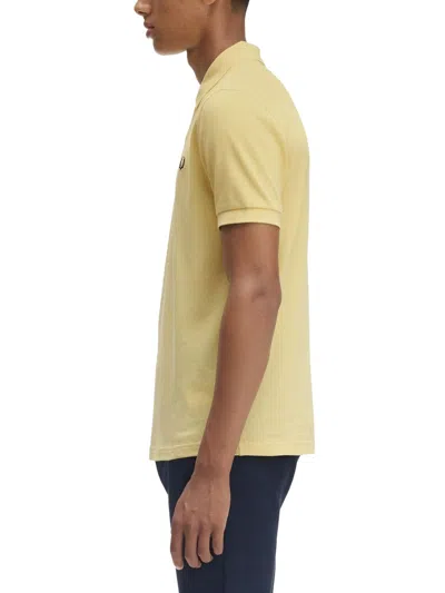Fred Perry Mens Champions Gold Brand-embroidery Short-sleeves Cotton-knit Polo Shirt Xxl In Yellow