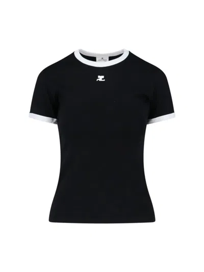 Courrèges Courreges Women Signature Contrast T-shirt