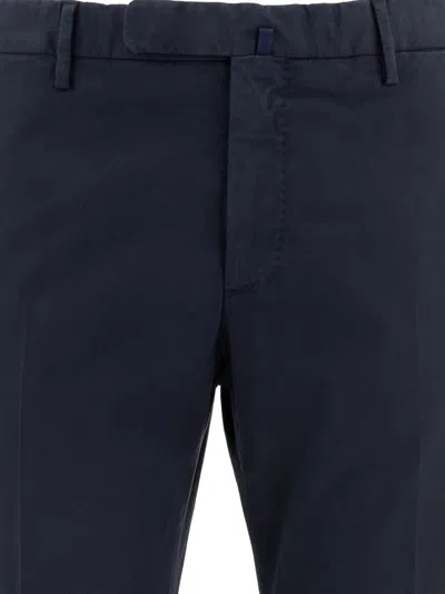 Incotex "30 Pattern" Trousers With Pockets And Loops In Blue