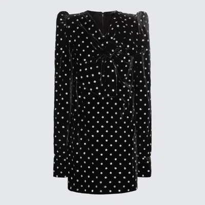 Balmain Black Mini Dress In Black