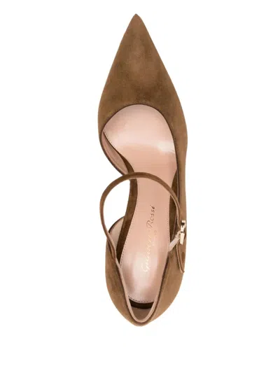 Gianvito Rossi Suede Decollete T.085