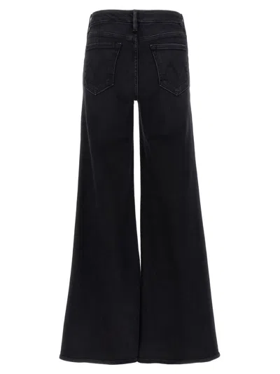 Mother The Roller Sneak Jeans In Black