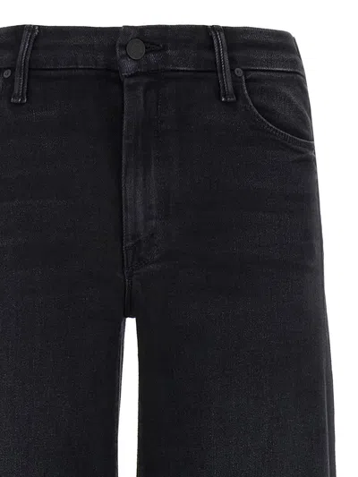 Mother The Roller Sneak Jeans In Black