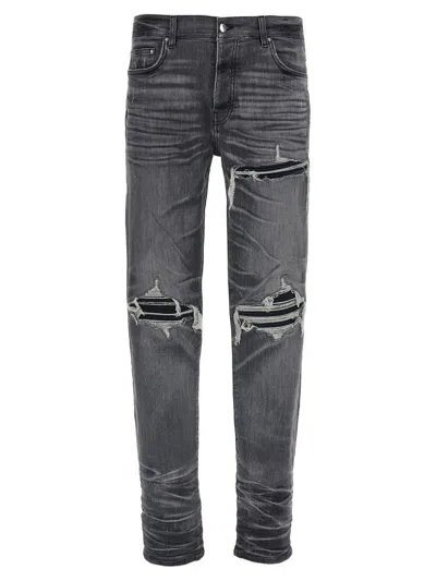 Amiri Stretch Denim Jeans Distressed Detailing In Black