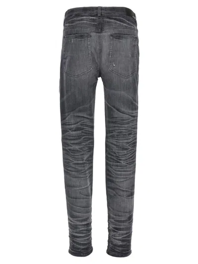 Amiri Stretch Denim Jeans Distressed Detailing In Black