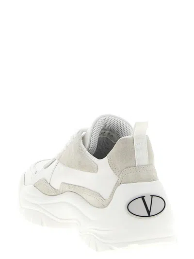 Valentino Two-tone Leather And Suede Gumboy Sneakers