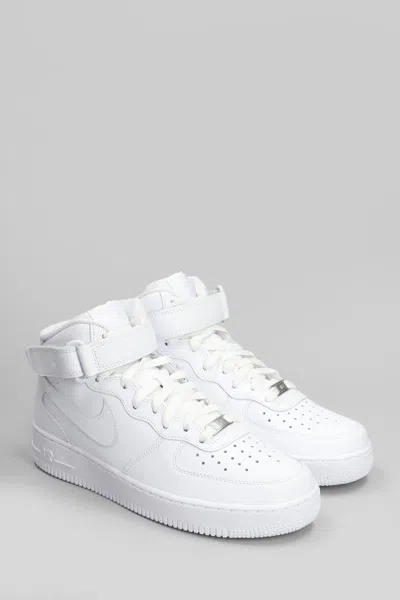 Nike Air Force Mid 1 07  In White