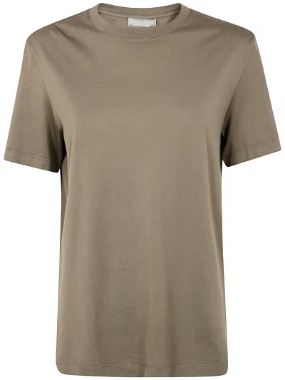 Girelli Bruni Giza Round Neck Short Sleeves T-shirt Clothing In Gray