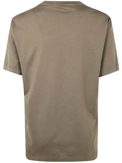 Girelli Bruni Giza Round Neck Short Sleeves T-shirt Clothing In Gray