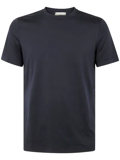 Girelli Bruni Giza Round Neck Short Sleeves T-shirt In Blue