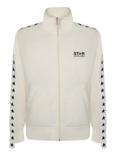 Golden Goose Woman Sweatshirt Ivory Size S Polyester In White