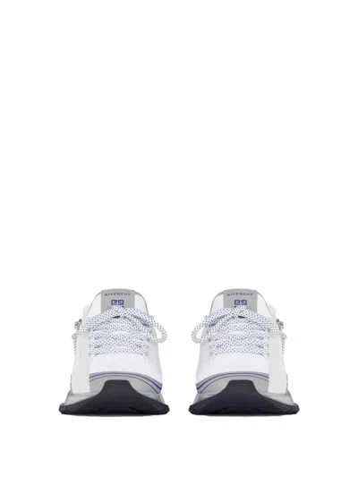 Givenchy Streamlined White Sneakers With Transparent Sole