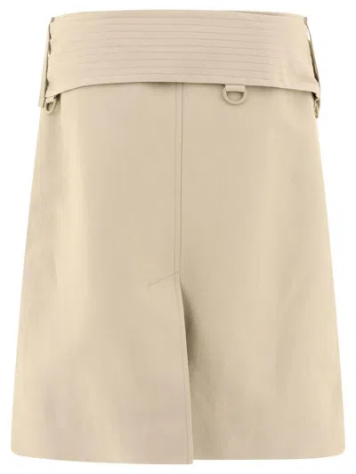 Burberry A-line Belted High-waisted Skirt