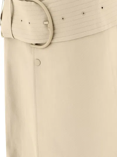 Burberry A-line Belted High-waisted Skirt