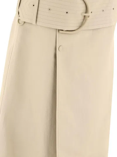 Burberry A-line Belted High-waisted Skirt