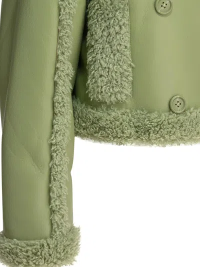 Stand Studio Kristy Double-breasted Jacket In Green