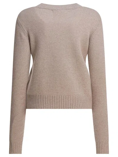 Lisa Yang Beige Knitted Cashmere Knitwear