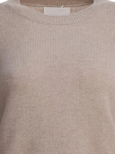 Lisa Yang Beige Knitted Cashmere Knitwear