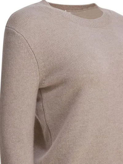 Lisa Yang Beige Knitted Cashmere Knitwear