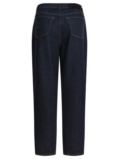 Givenchy Women Twisted Dark Blue Denim Jeans In Blue