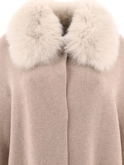 Giovi Wool And Cashmere Coat Coats Beige