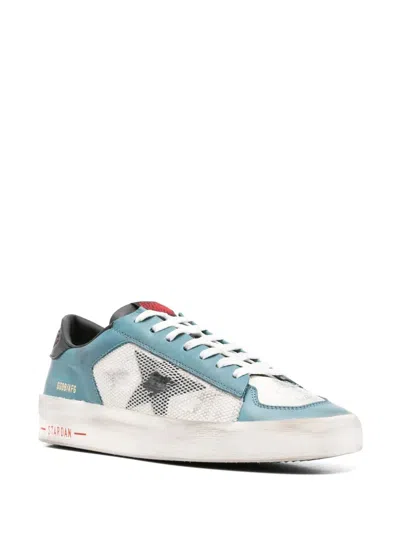 Golden Goose Deluxe Brand Men Stardan Under Net Star Low-top Leather Sneakers In Multi