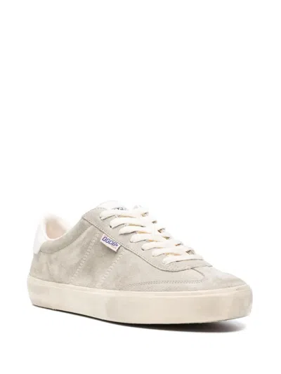 Golden Goose Low-top Beige Suede Sneakers With Contrasting Rubber Sole In Neutral