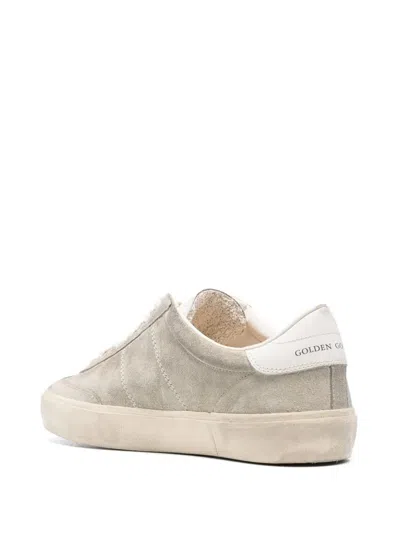 Golden Goose Low-top Beige Suede Sneakers With Contrasting Rubber Sole In Neutral