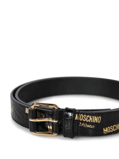 Moschino Belts In Black
