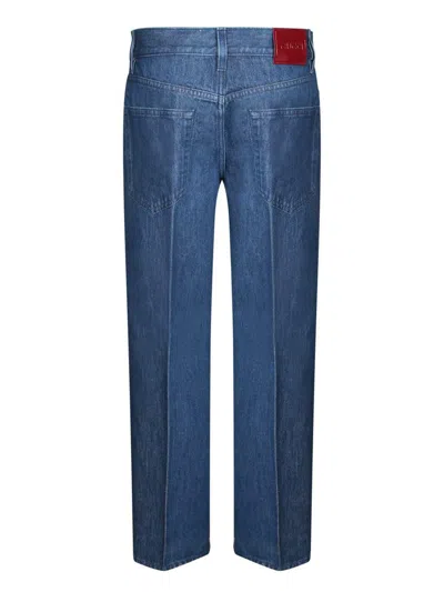 Gucci Dark Blue Cotton Denim Jeans