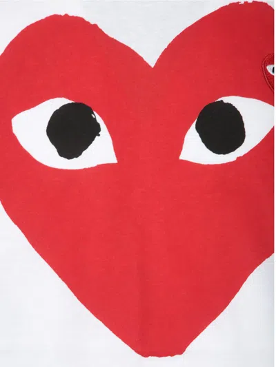 Comme Des Garçons Play T-shirts In White