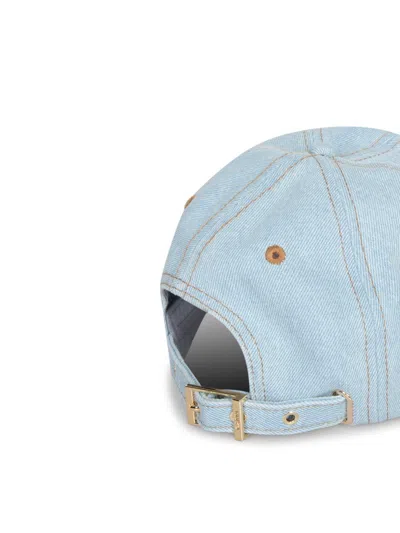Ganni Light Denim Baseball Cap