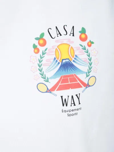 Casablanca Vibrant La Days Print T-shirt By  In Blue