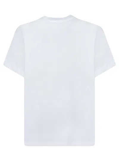 Casablanca Cotton Crew Neck T-shirt With Graphic Print In Gray