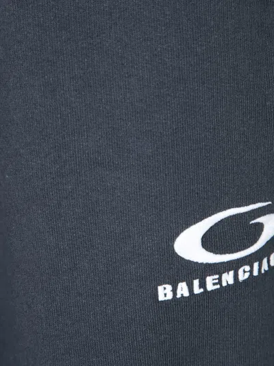 Balenciaga Elastic Waist Sweatpants In Gray