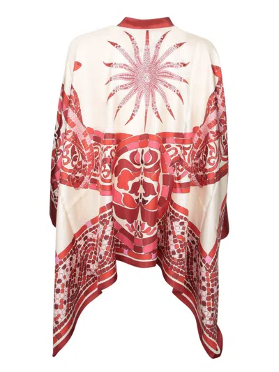 La Doublej La Double J Floulard Printed Silk-twill Shirt In Multi