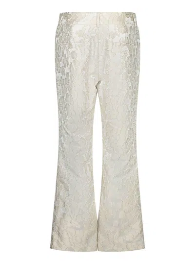 La Doublej Trousers In White