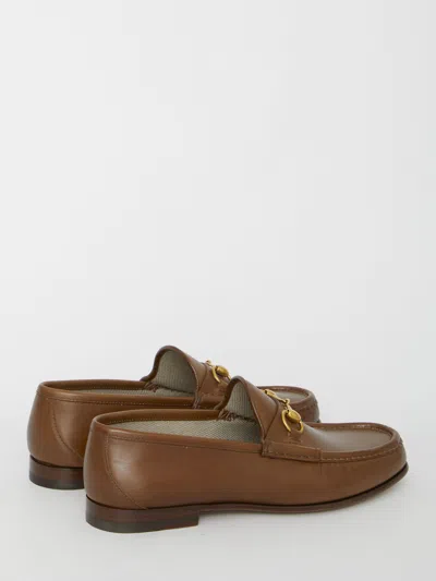 Gucci Horsebit Loafers Gold-tone Hardware In Brown