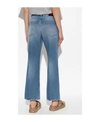 Gucci Jeans With Slightly Flared Legs In Blue