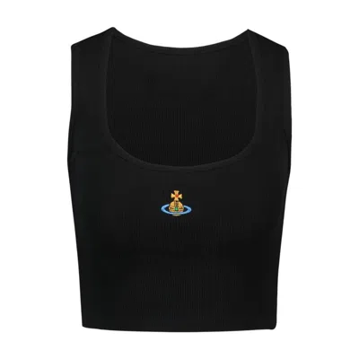 Vivienne Westwood Rib Vest In Black