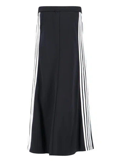 Balenciaga Maxi Logo Skirt In Black